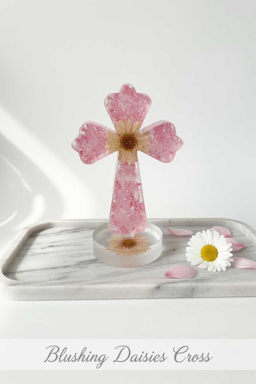 Blushing Daisies Cross