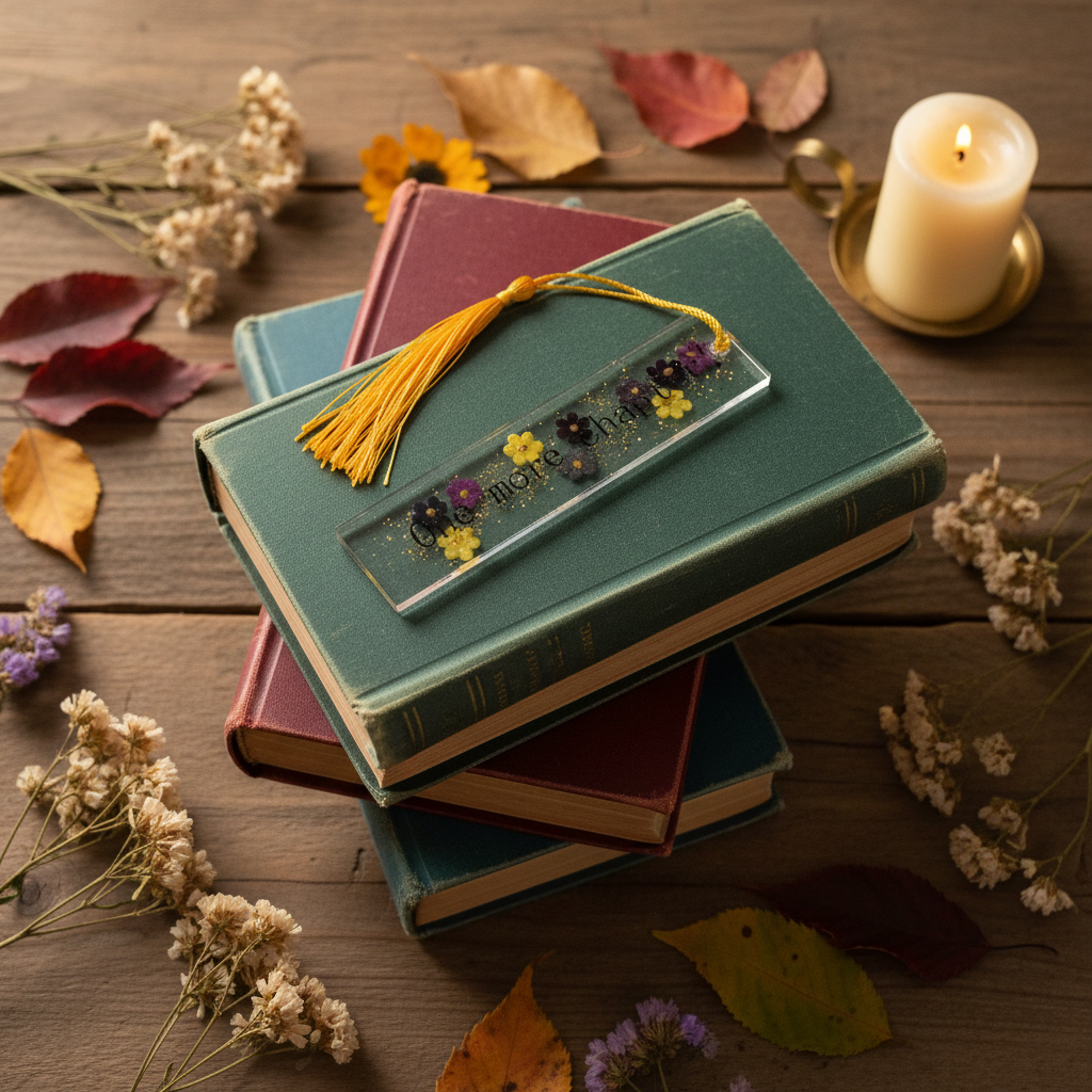 Book Stack Flat Lay