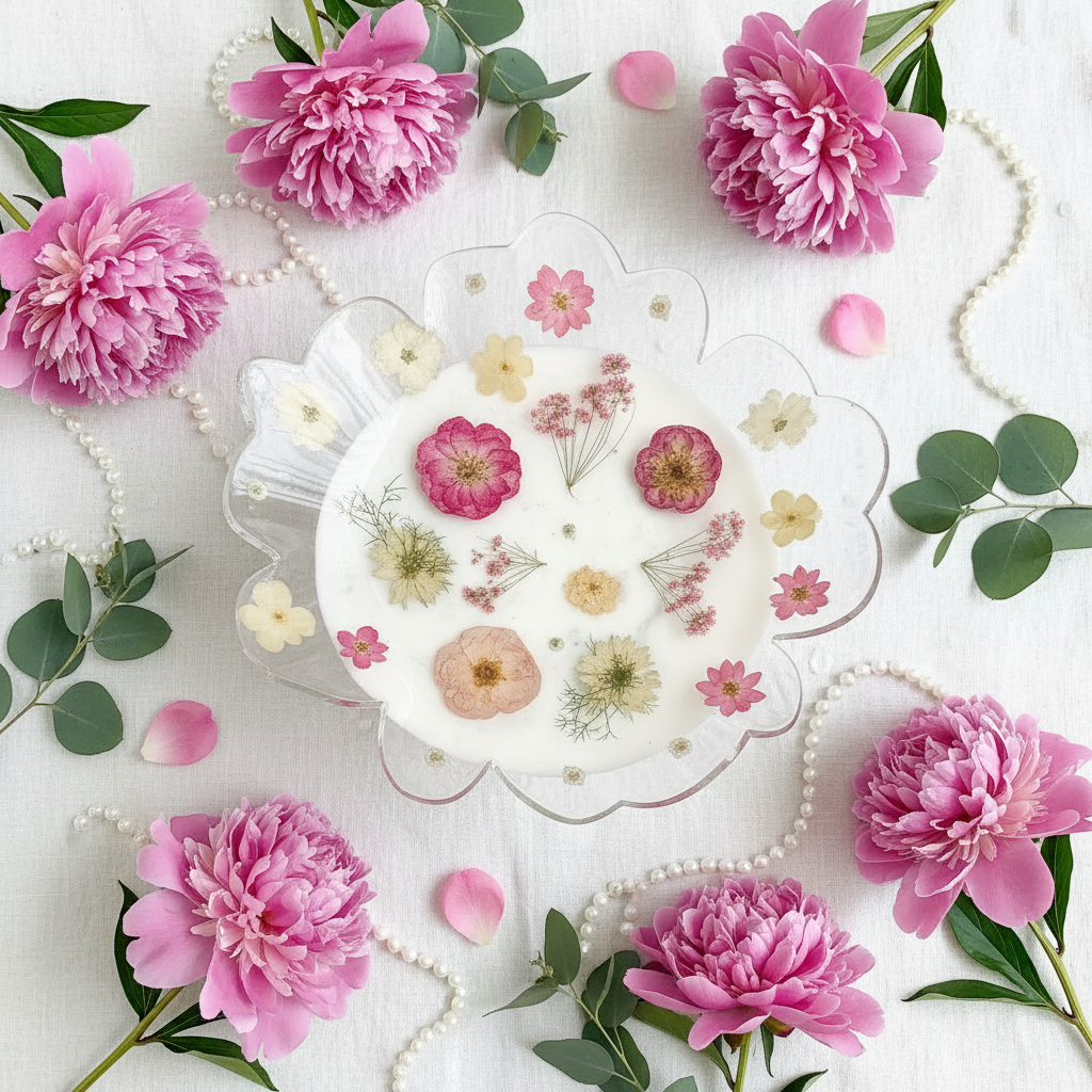 Botanical flat lay