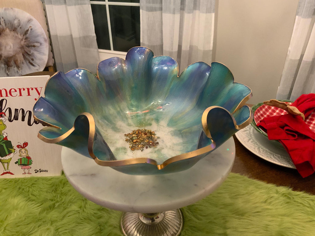 Resin Decorative Bowl – Violet Purple Epoxy Candy Bowl Bridal Gift