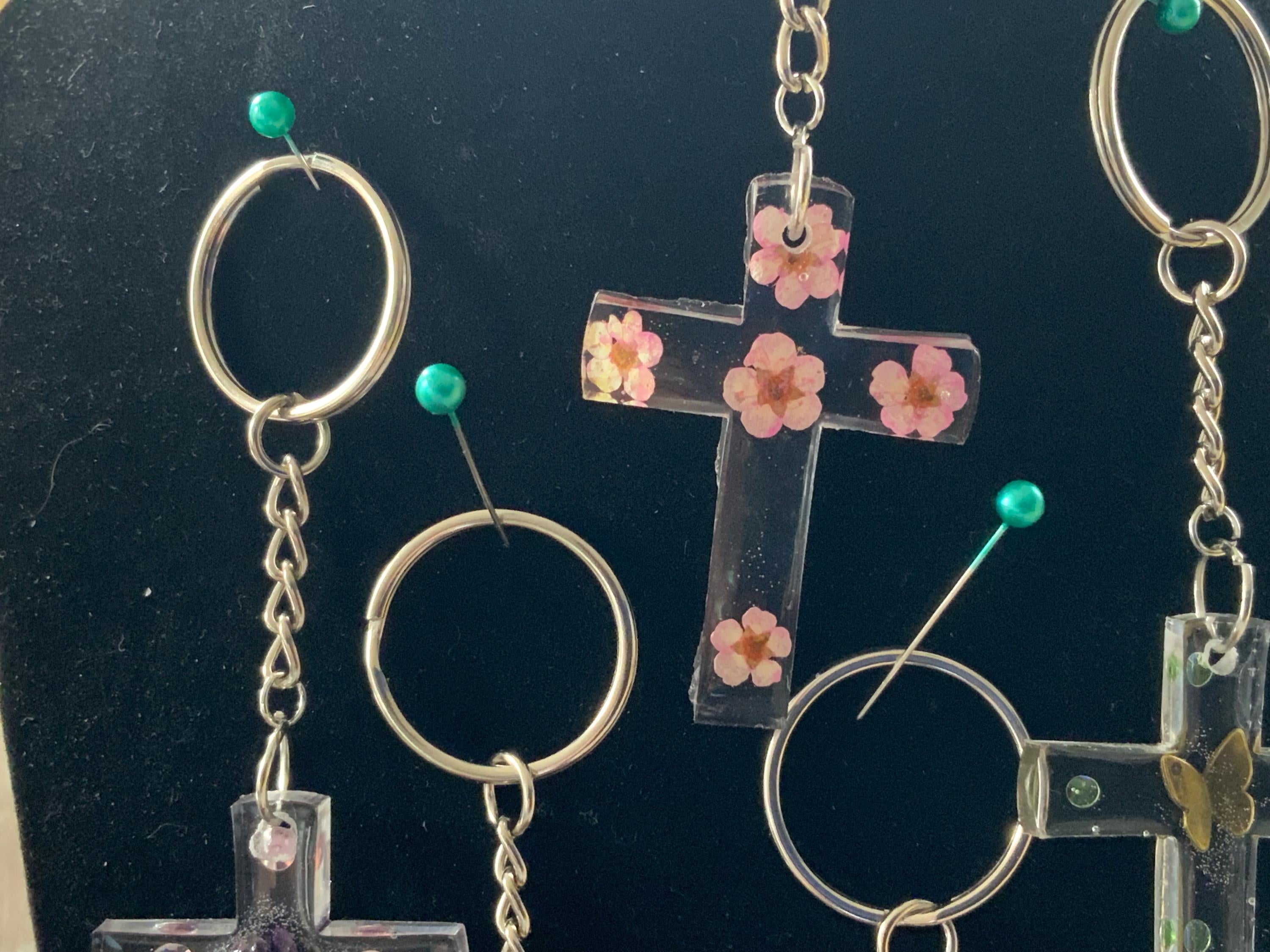 Cross Keychain/Pocketbook Charm