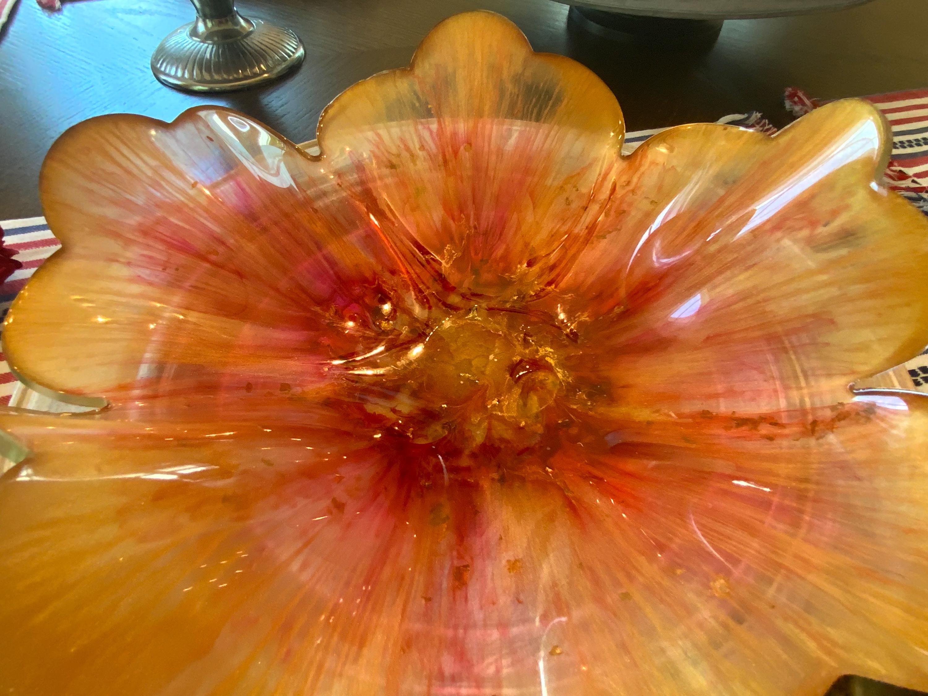 Resin Golden Sun Bowl