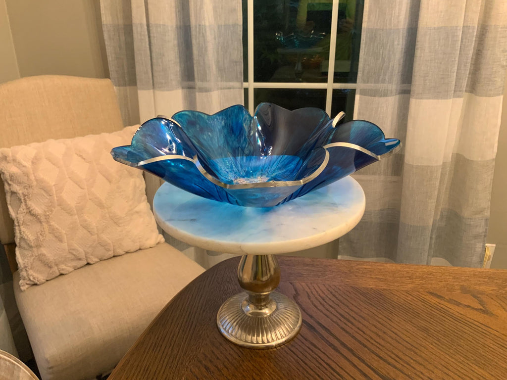 RESIN Blue Galaxy Bowl