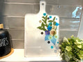 Floral & Berry Resin Charcuterie Board – Handmade Botanical Serving Board