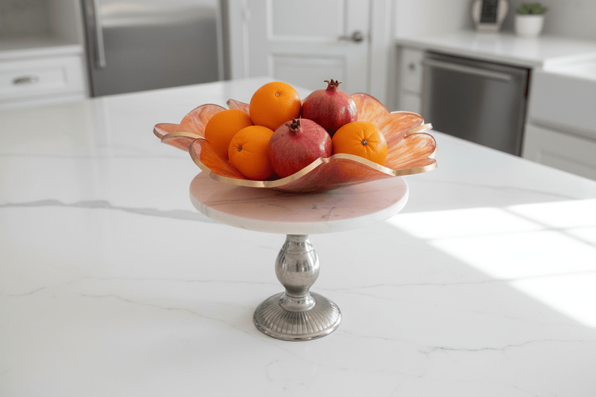 Copper Swirl Resin Bowl – Warm Metallic Handmade Home Decor - The Glossy Gift Shop