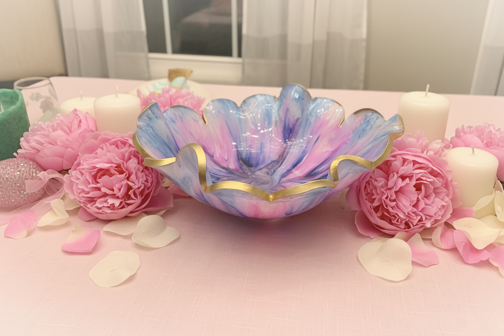 Cotton Candy Bowl - Romantic Dining Centerpiece