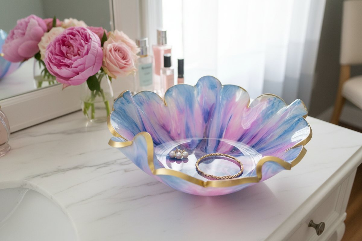 Cotton Candy Bowl - Vanity Jewelry Dish