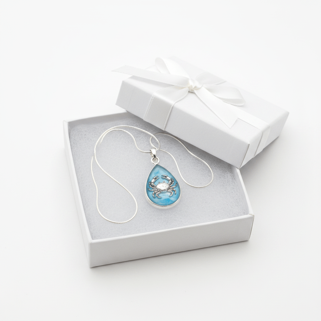 Crab Pendant in Gift Box