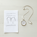 Custom Kids’ Drawing Memory Charm – Sterling Silver Keepsake Necklace - The Glossy Gift Shop