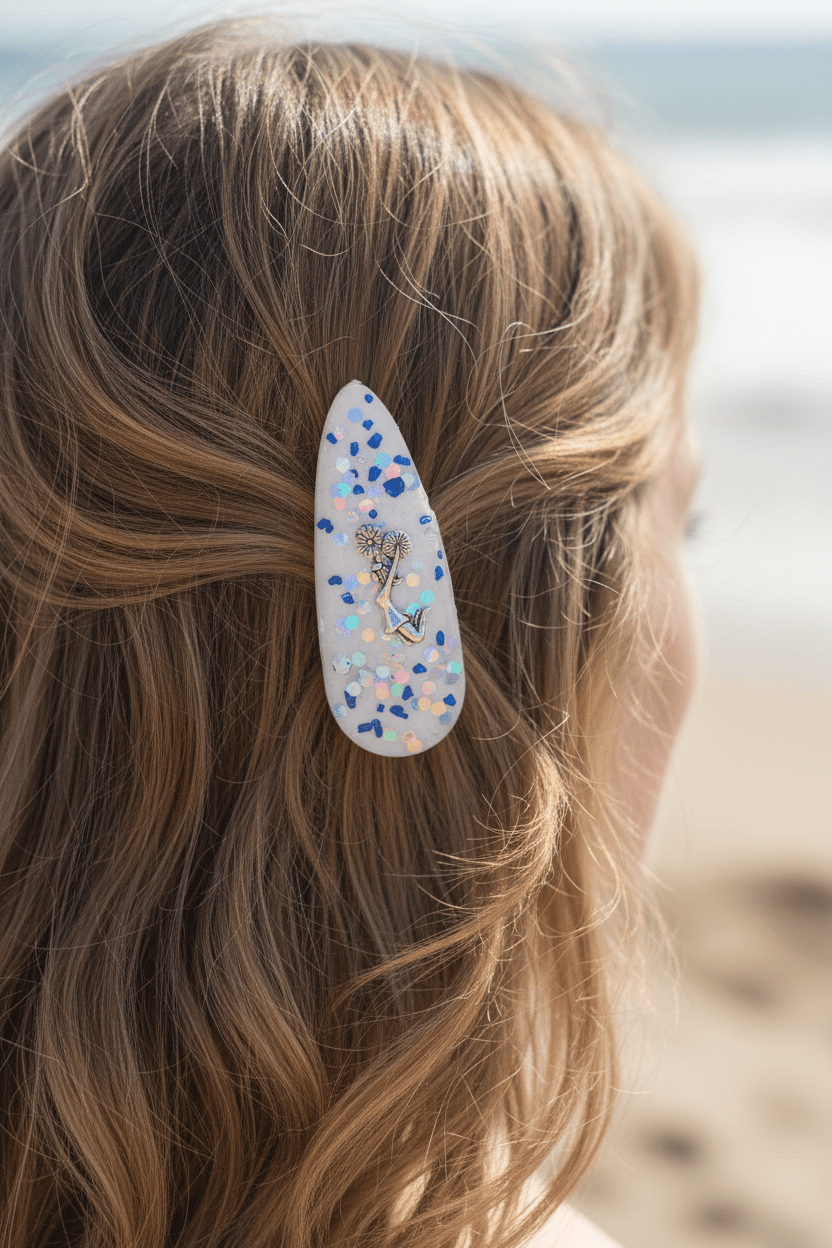 Custom Resin Hair Clips – Choose Your Color or Design - The Glossy Gift Shop