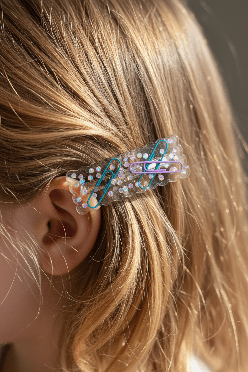 Custom Resin Hair Clips – Choose Your Color or Design - The Glossy Gift Shop