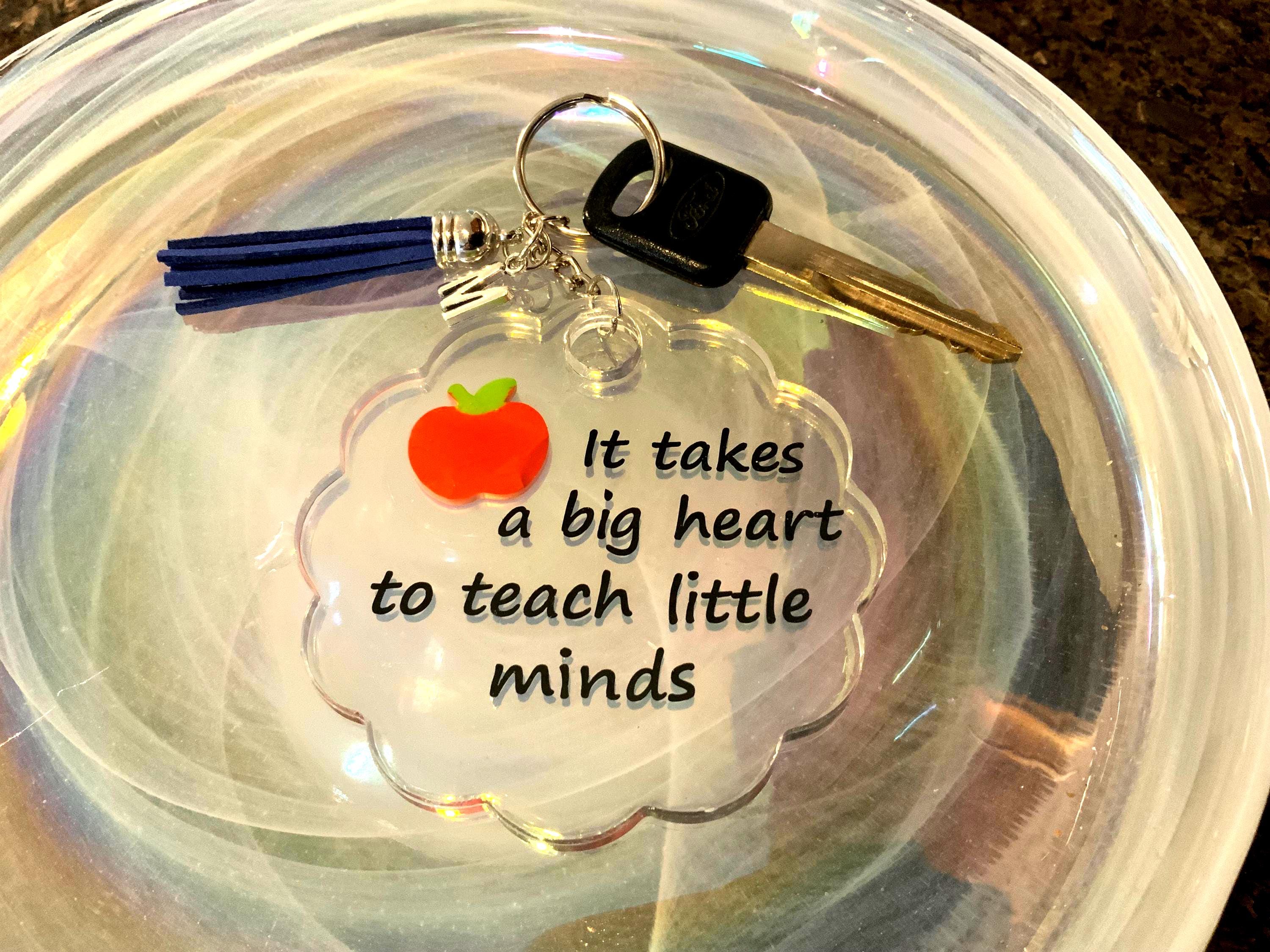 Teachers Key Chain” It takes a big heart”