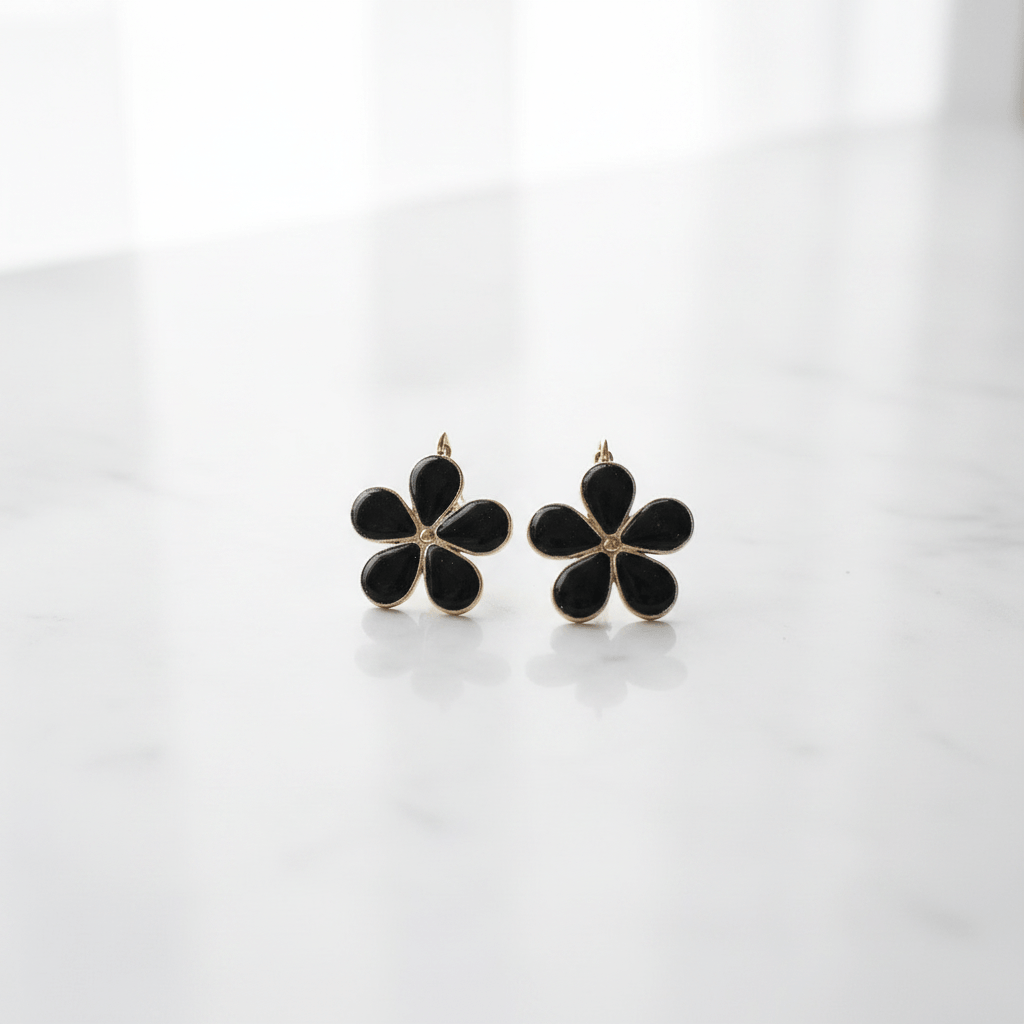 Daisy Resin Drop Earrings – Handmade Floral Dangles - The Glossy Gift Shop
