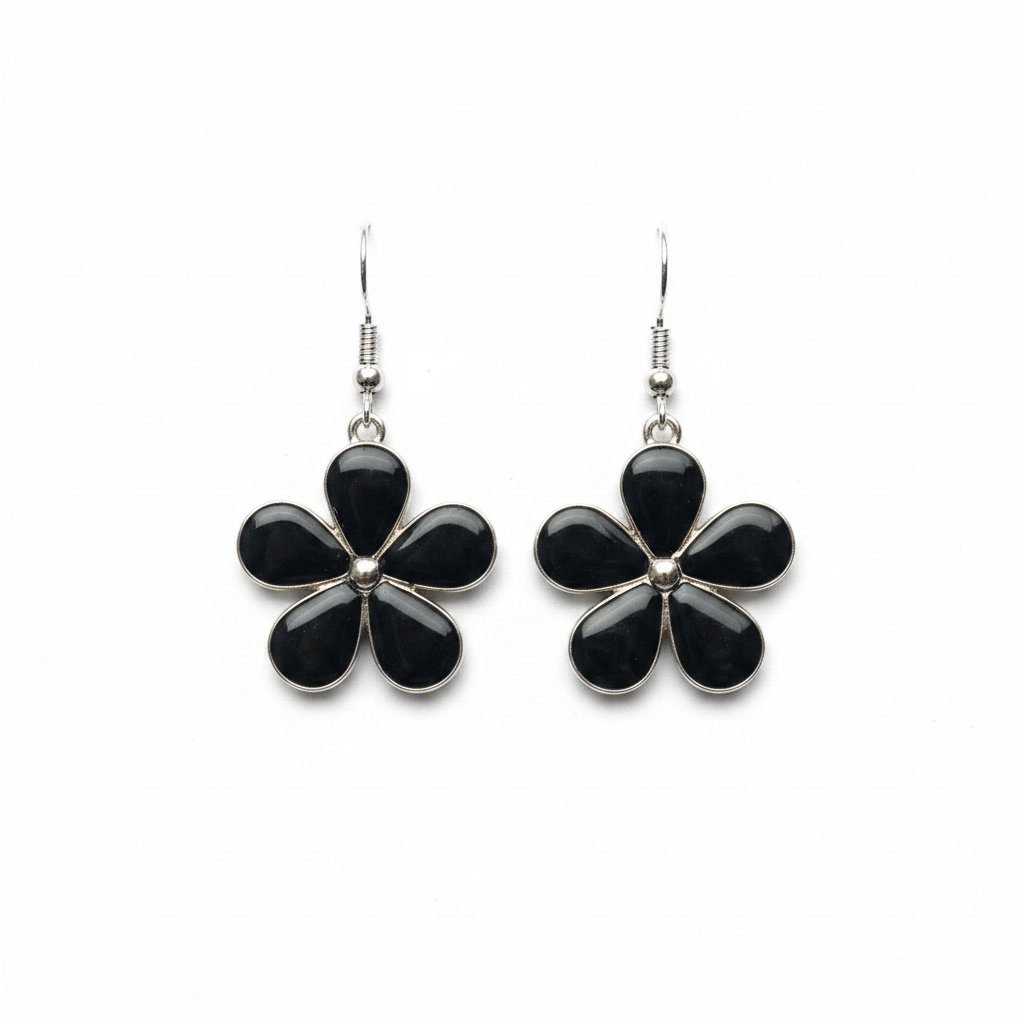 Daisy Resin Drop Earrings – Handmade Floral Dangles - The Glossy Gift Shop