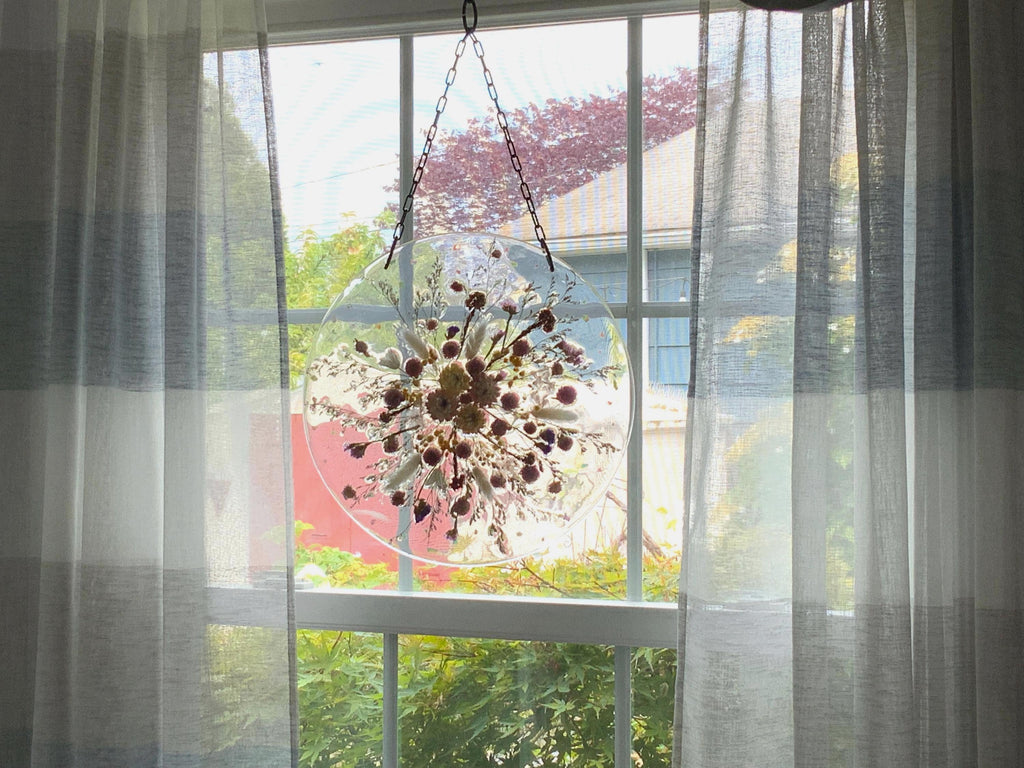 Floral And Abalone Window Art