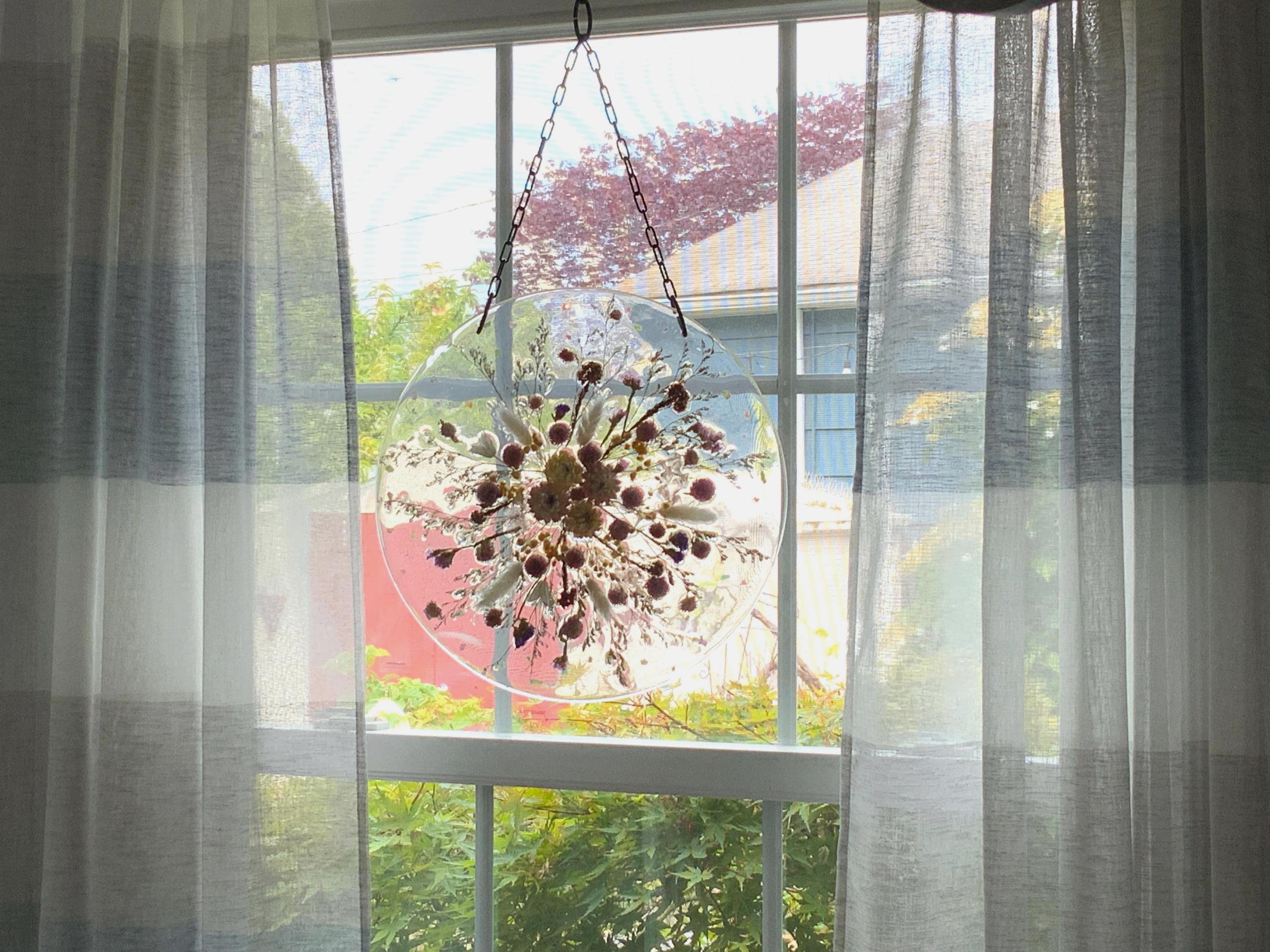 Floral And Abalone Window Art