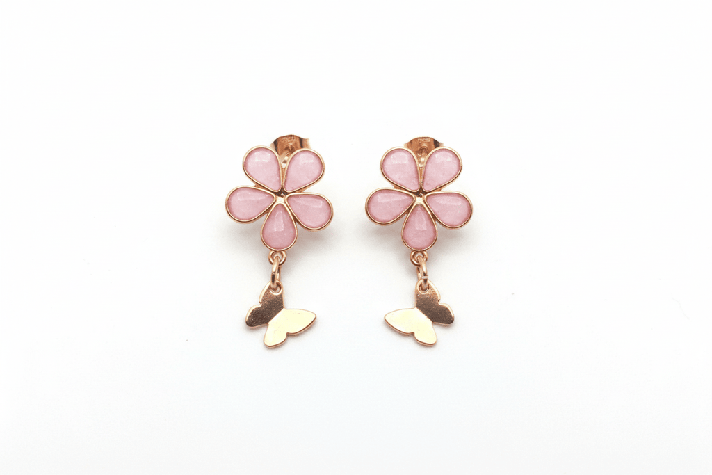 Don’t Bug Me Resin Daisy Earrings – Bee & Butterfly Charms - The Glossy Gift Shop