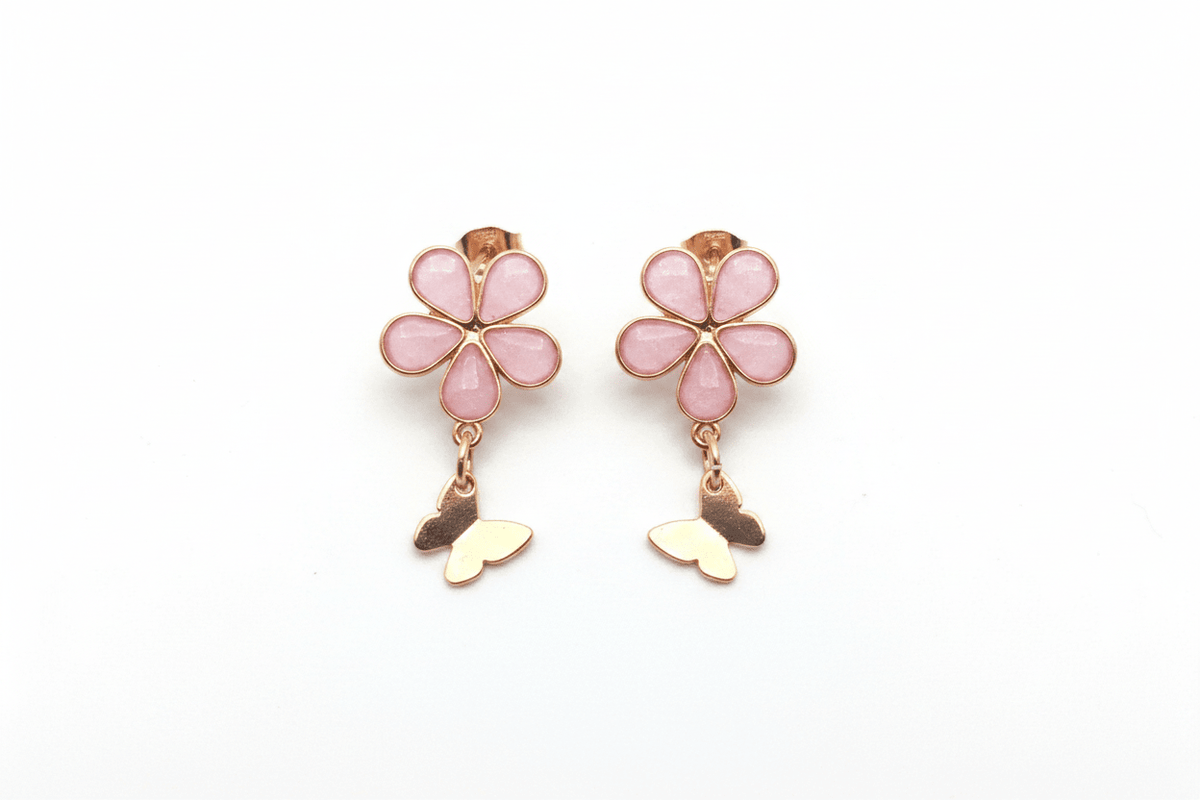 Don’t Bug Me Resin Daisy Earrings – Bee & Butterfly Charms - The Glossy Gift Shop