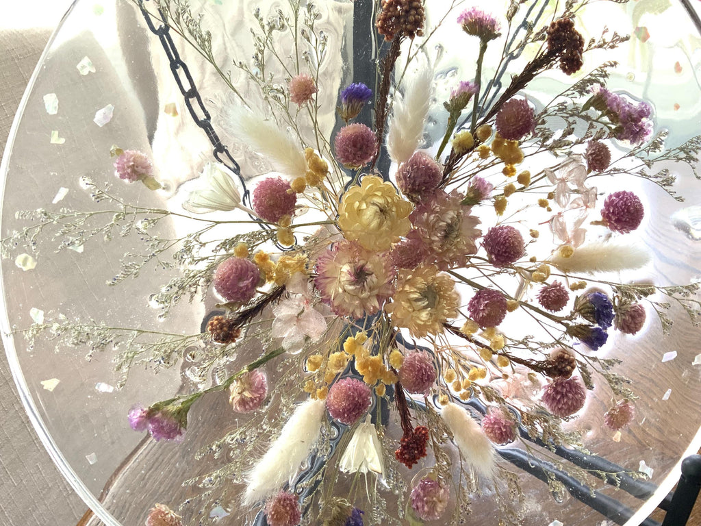 Floral And Abalone Window Art