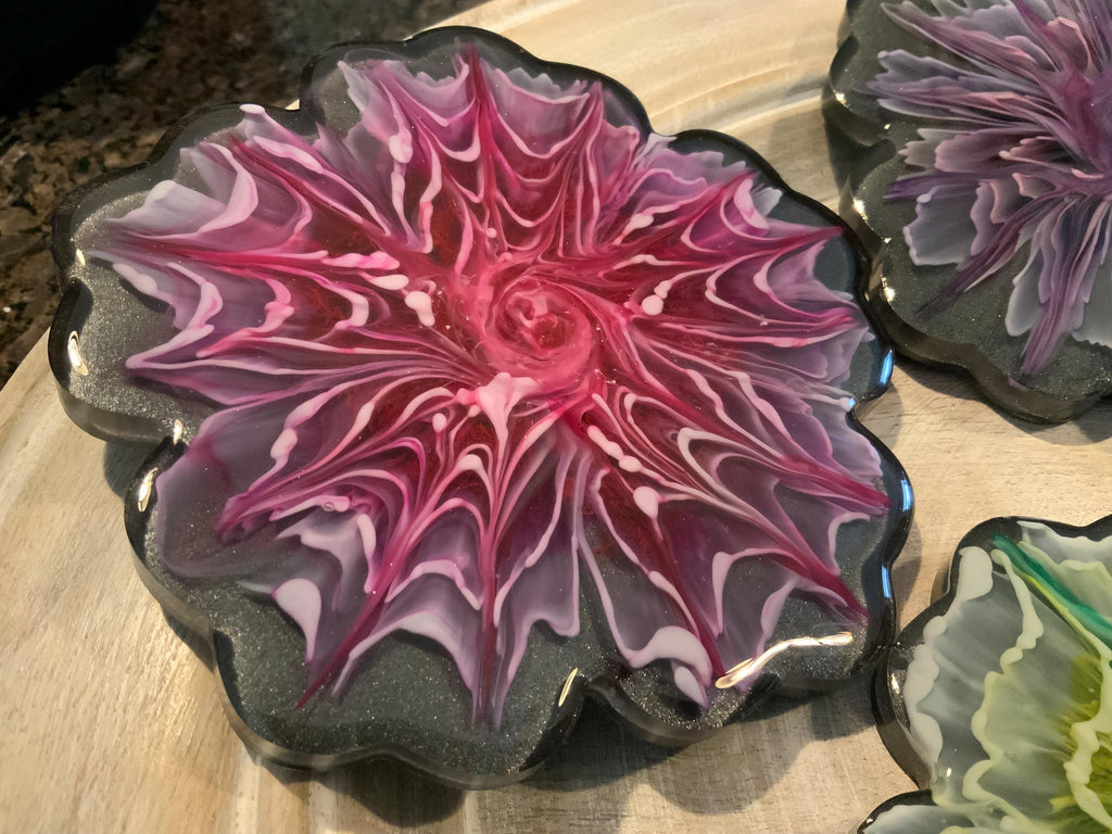 Bloom Black Coaster Set