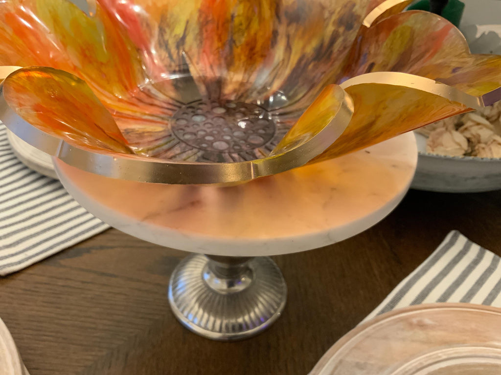 Resin Sunflower Yellow Bowl