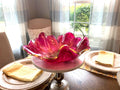 Resin Raspberry Swirl Decorative Bowl