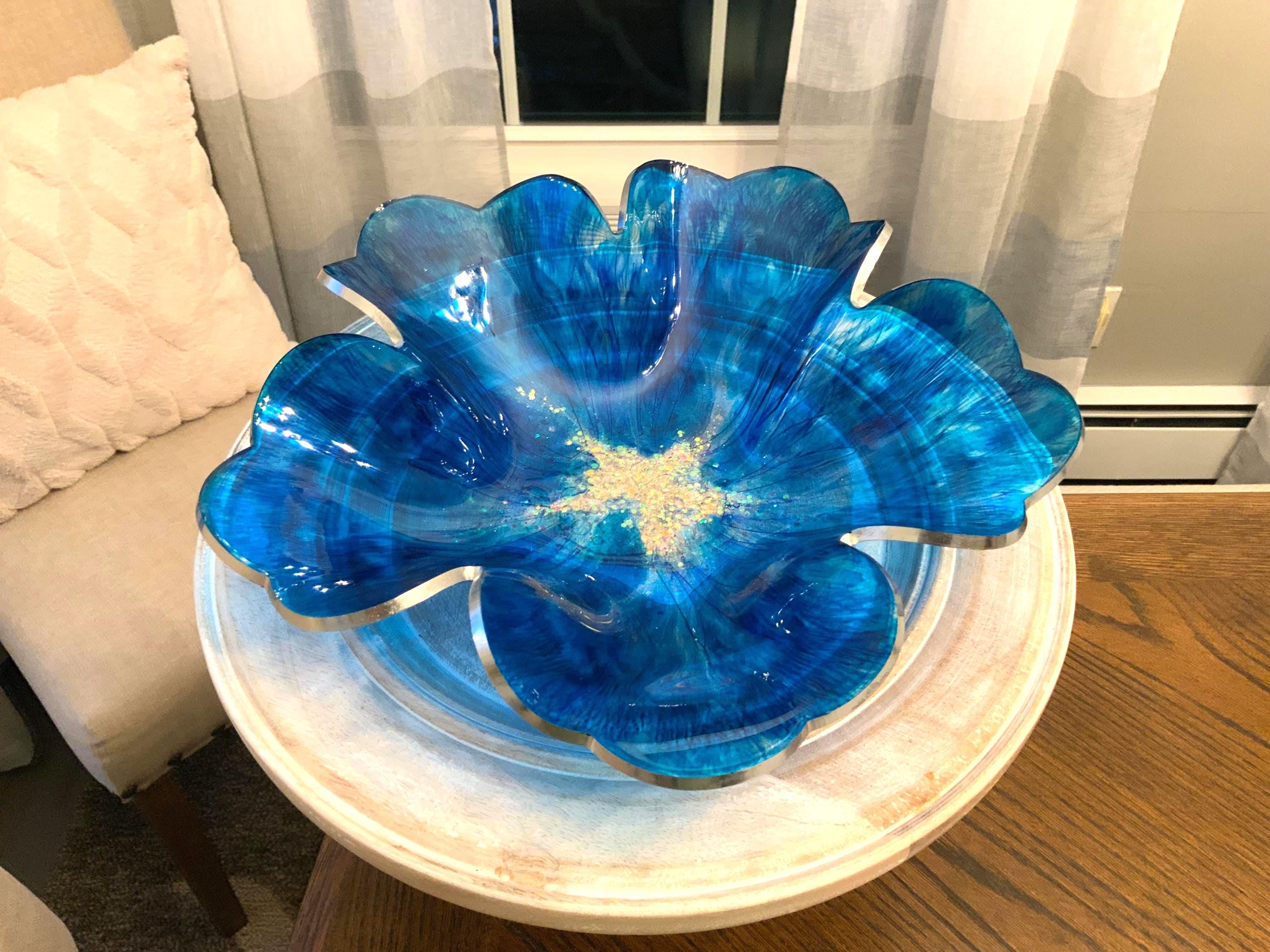 RESIN Blue Galaxy Bowl