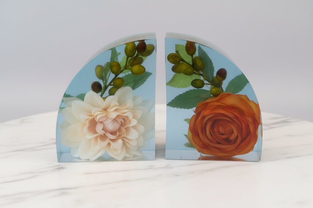 Autumn Floral Bookends