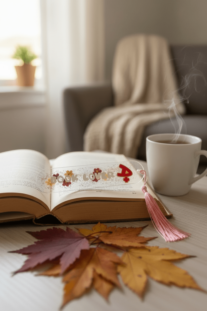 Floral Resin Bookmark – Handmade Book Lover Gift - The Glossy Gift Shop