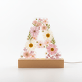 Floral Resin Lighted Letter – Personalized LED Night Light - The Glossy Gift Shop