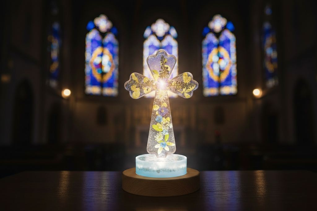 Forget Me Not - Church Stained Glass