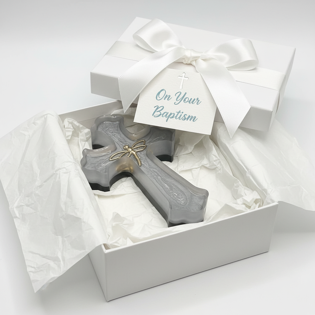 Gift box baptism display
