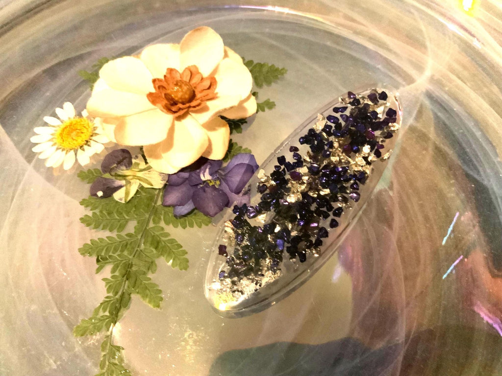 Glitter Resin Hair Clips – Handmade Sparkle Barrettes - The Glossy Gift Shop