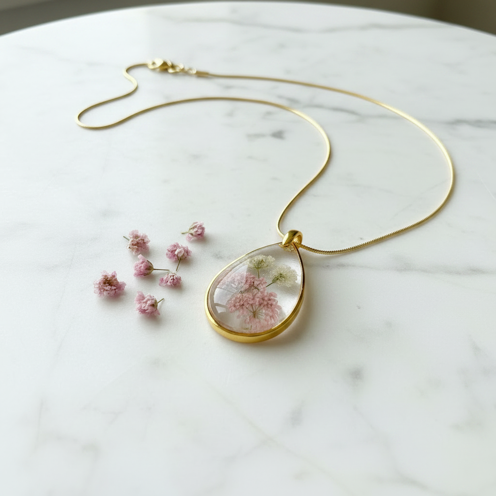 Gold chain marble