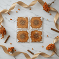 Gold, Green & Teal Resin Coasters – Handmade Set of 4 - The Glossy Gift Shop
