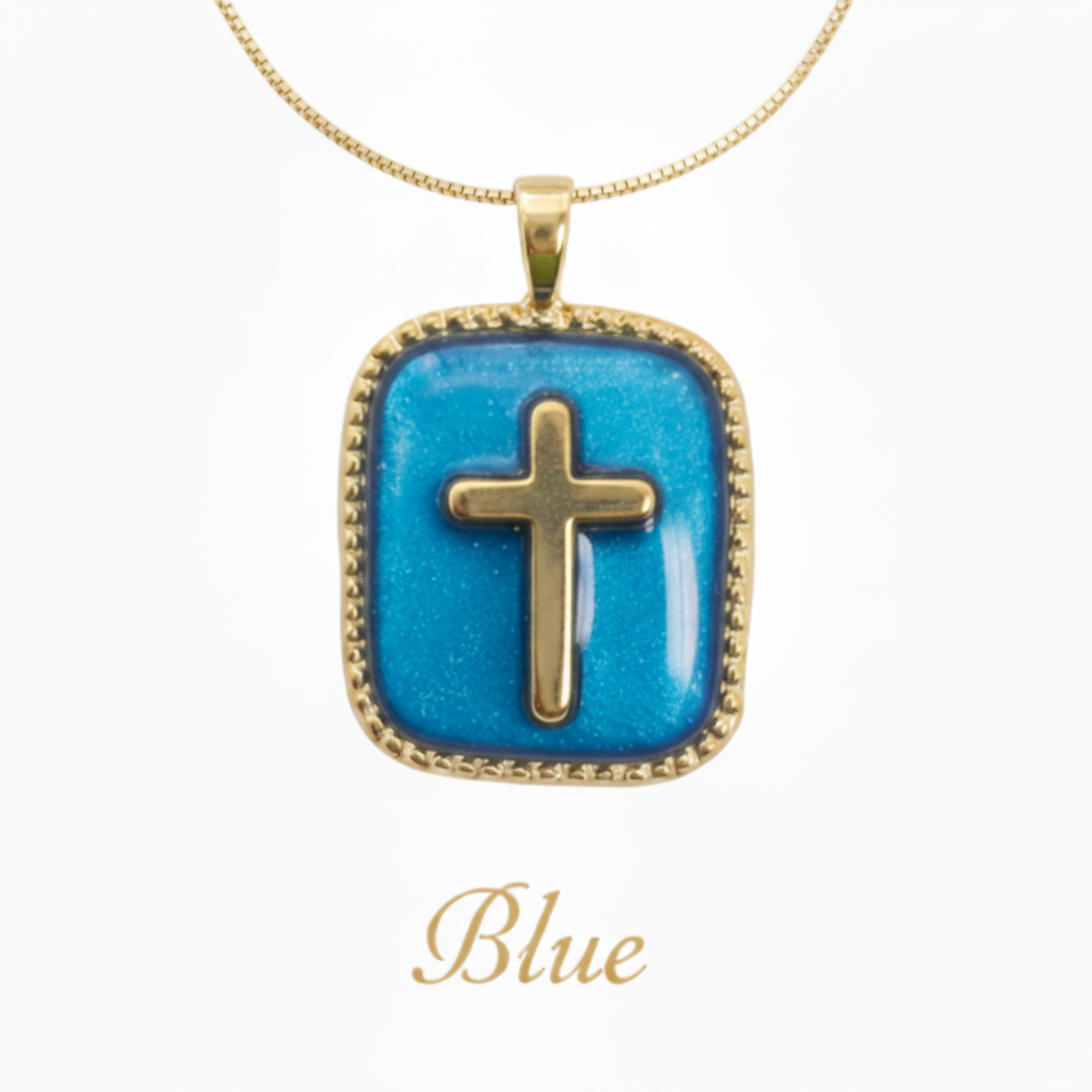 Gold Tone / Blue - Shimmery