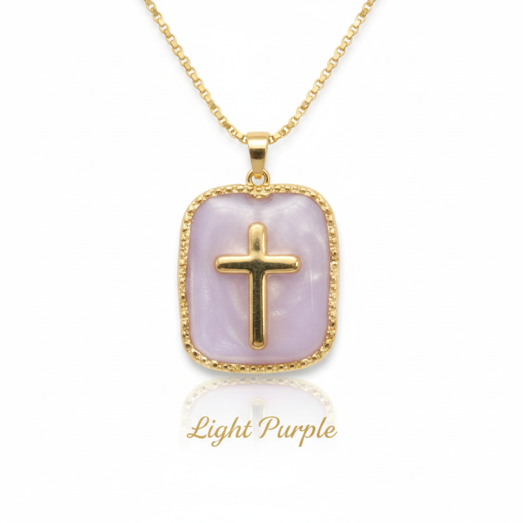 Gold Tone / Light Purple