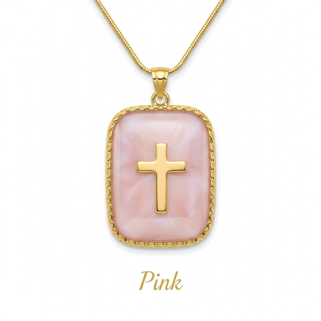 Gold Tone / Pink - Horizontal