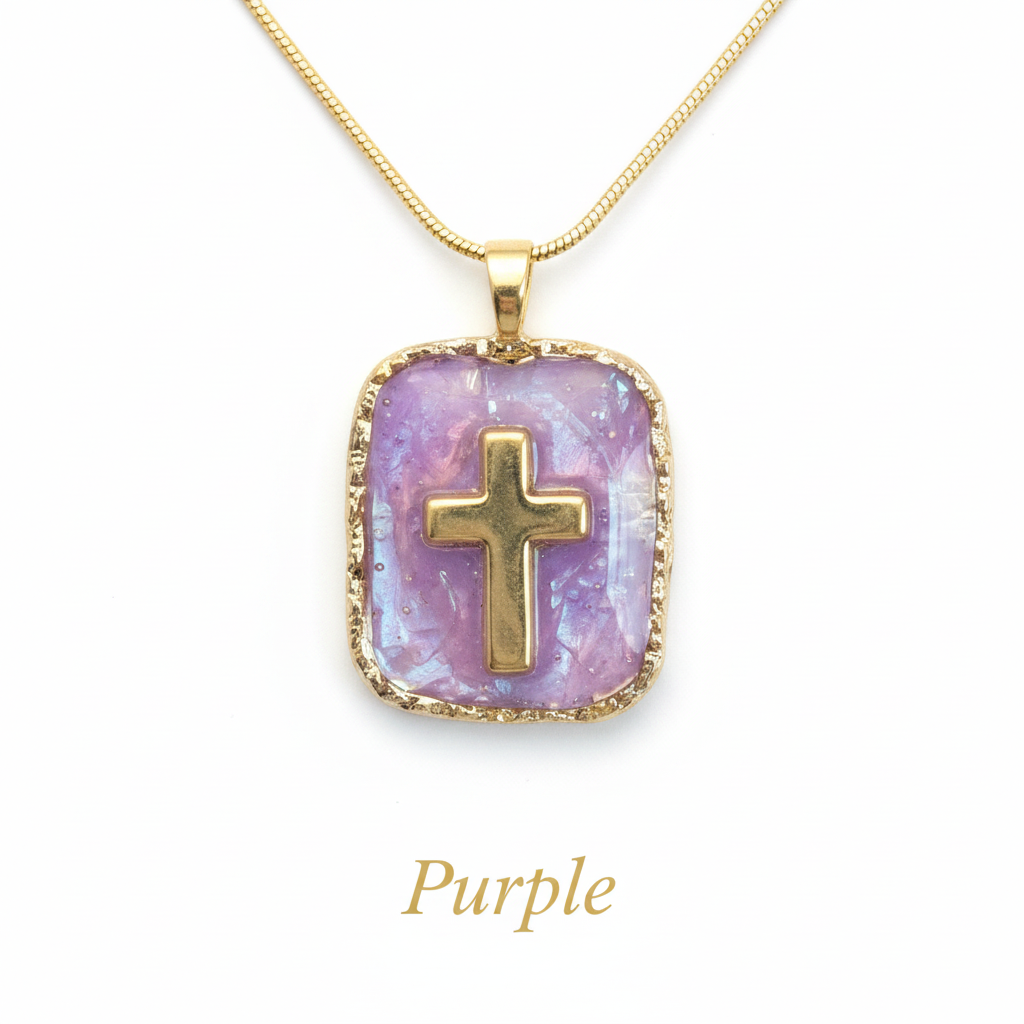 Gold Tone / Purple - Iridescent