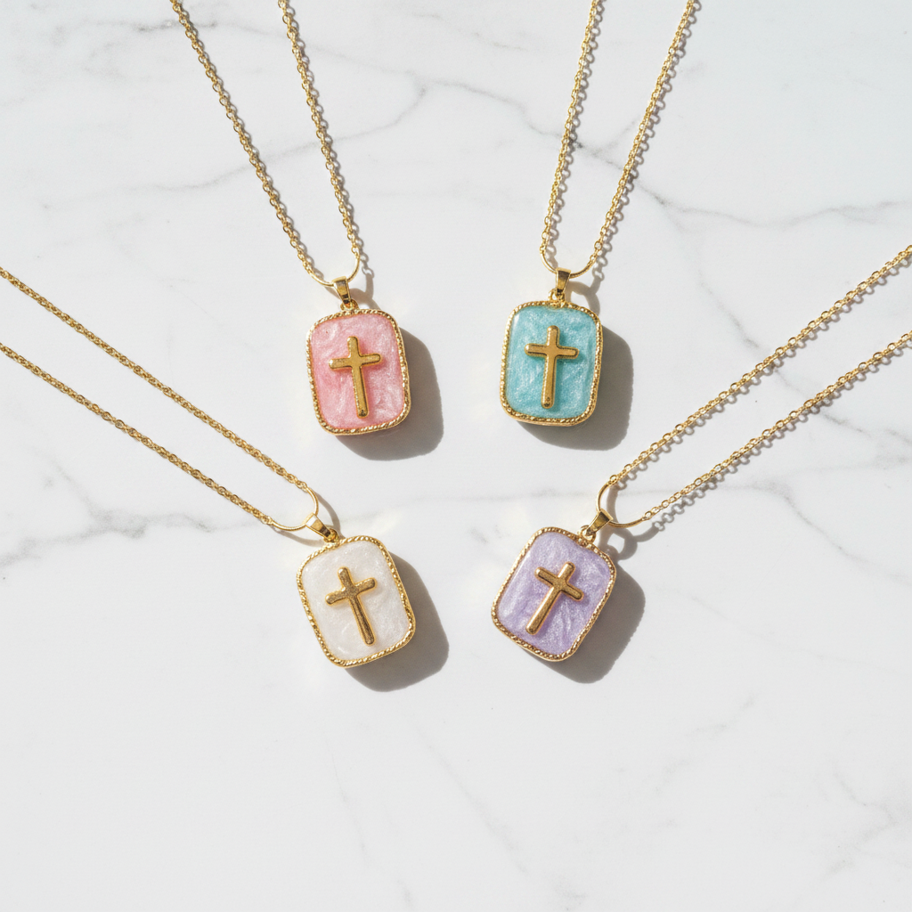 Group flat lay marble
