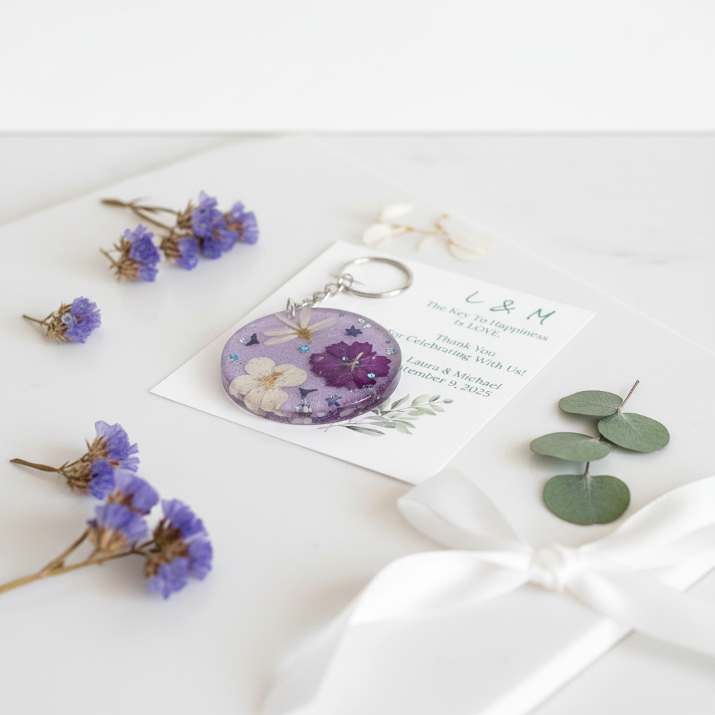 Guest Favor Keychain Keepsake