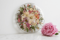 Handcrafted Pressed Flower Resin Wall Clock – Real Flowers & 12-Inch Floral Art - The Glossy Gift Shop