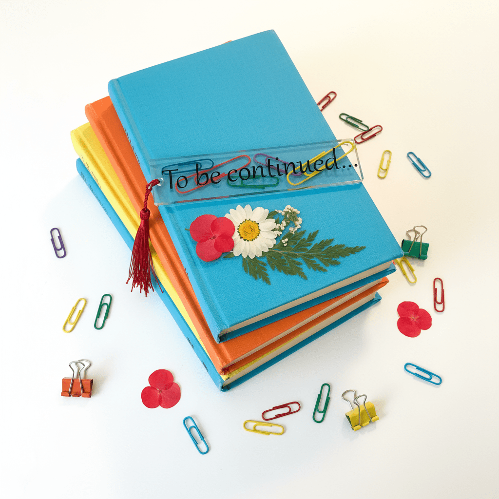 Handmade Floral Resin Paper Clip Bookmark – Reader Gift - The Glossy Gift Shop