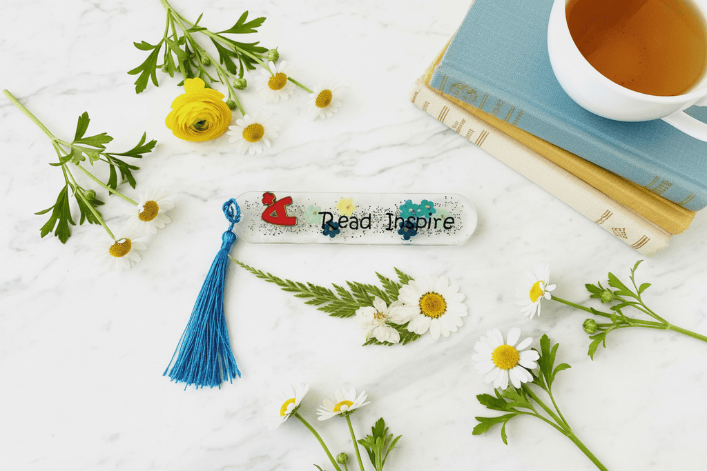 Handmade Resin Bookmark – Read & Inspire - The Glossy Gift Shop