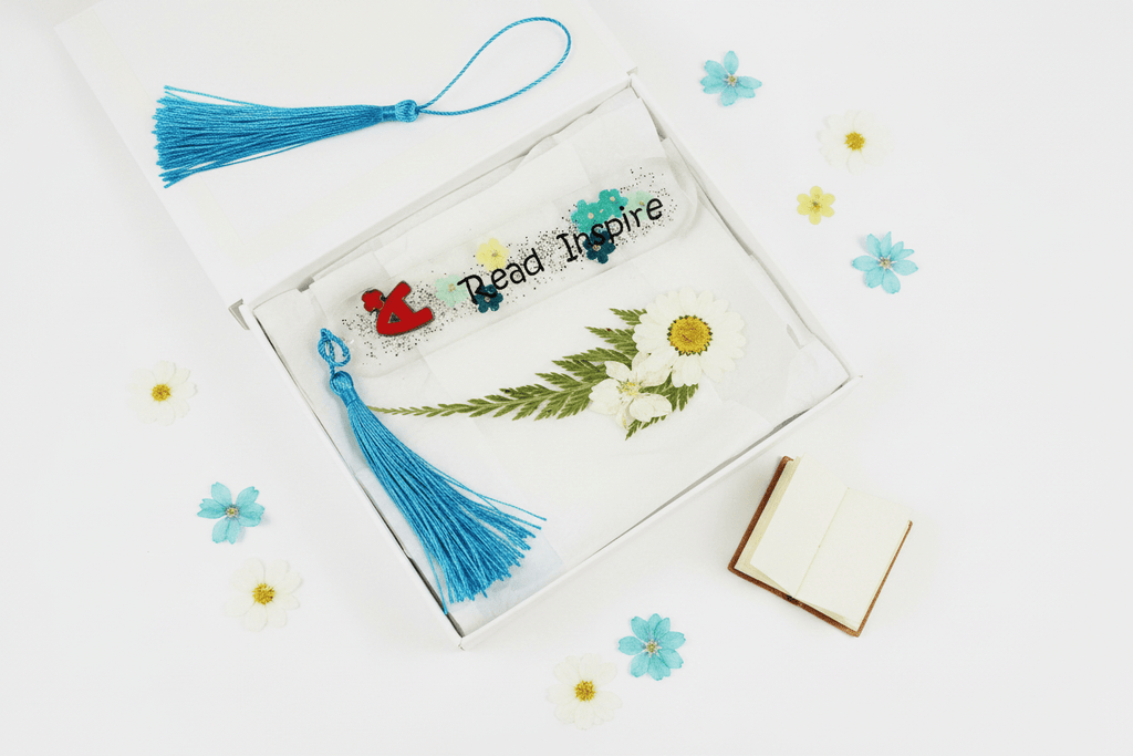 Handmade Resin Bookmark – Read & Inspire - The Glossy Gift Shop