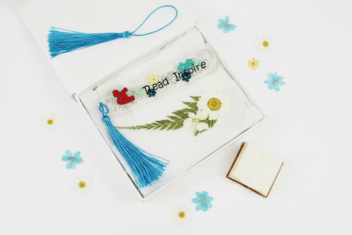 Handmade Resin Bookmark – Read & Inspire - The Glossy Gift Shop