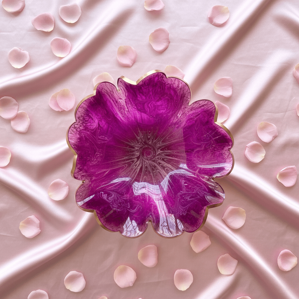 Handmade Resin Decorative Bowl – Pretty in Pink - The Glossy Gift Shop