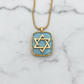 Handmade Resin Star of David Pendant Necklace – Faith Jewelry - The Glossy Gift Shop