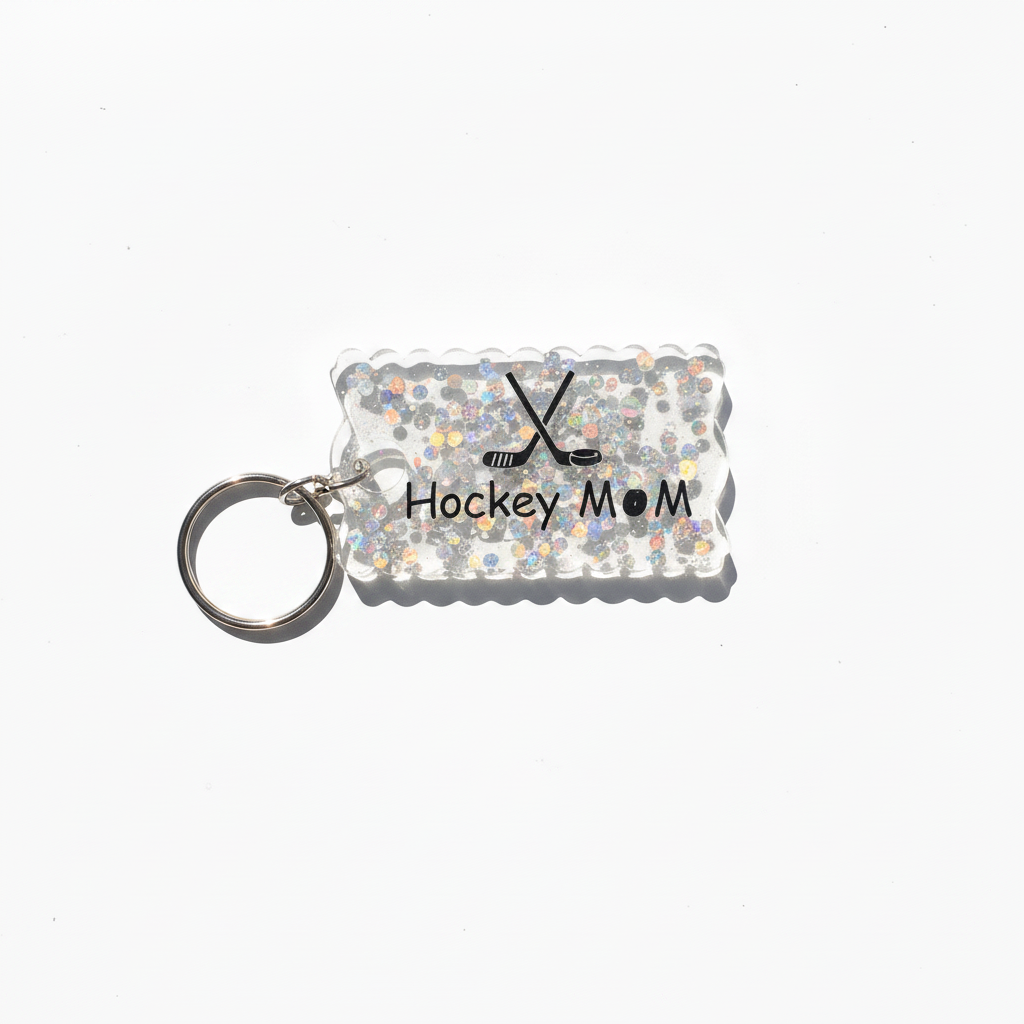 Hockey MoM Keychain