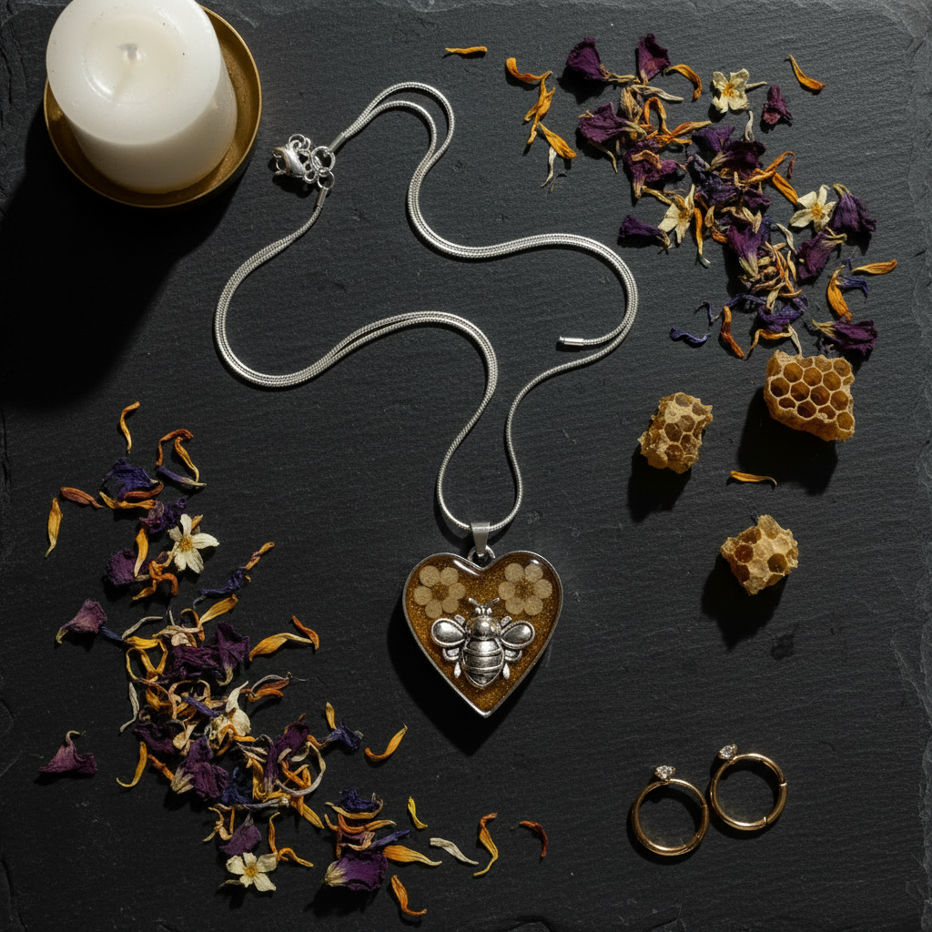 Honey Bee Heart - Dark Slate